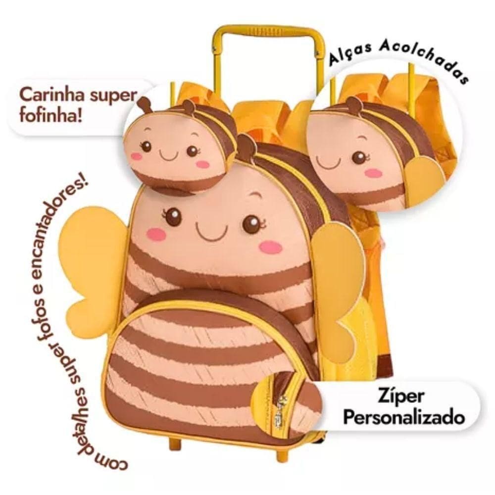 Mochila De Rodinhas Abelinha Clio Pets 13 Cp24505b