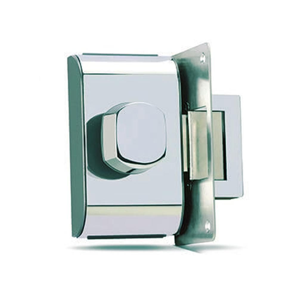 Fechadura Para Porta De Vidro Pv-90 1F Cromada 1 Folha