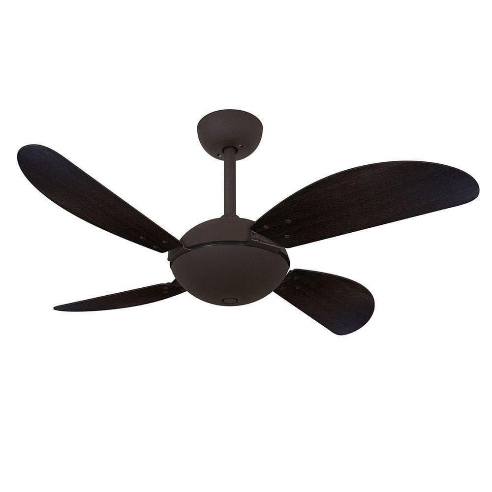 Ventilador De Teto Volare Marrom Office 4 Pás 220V