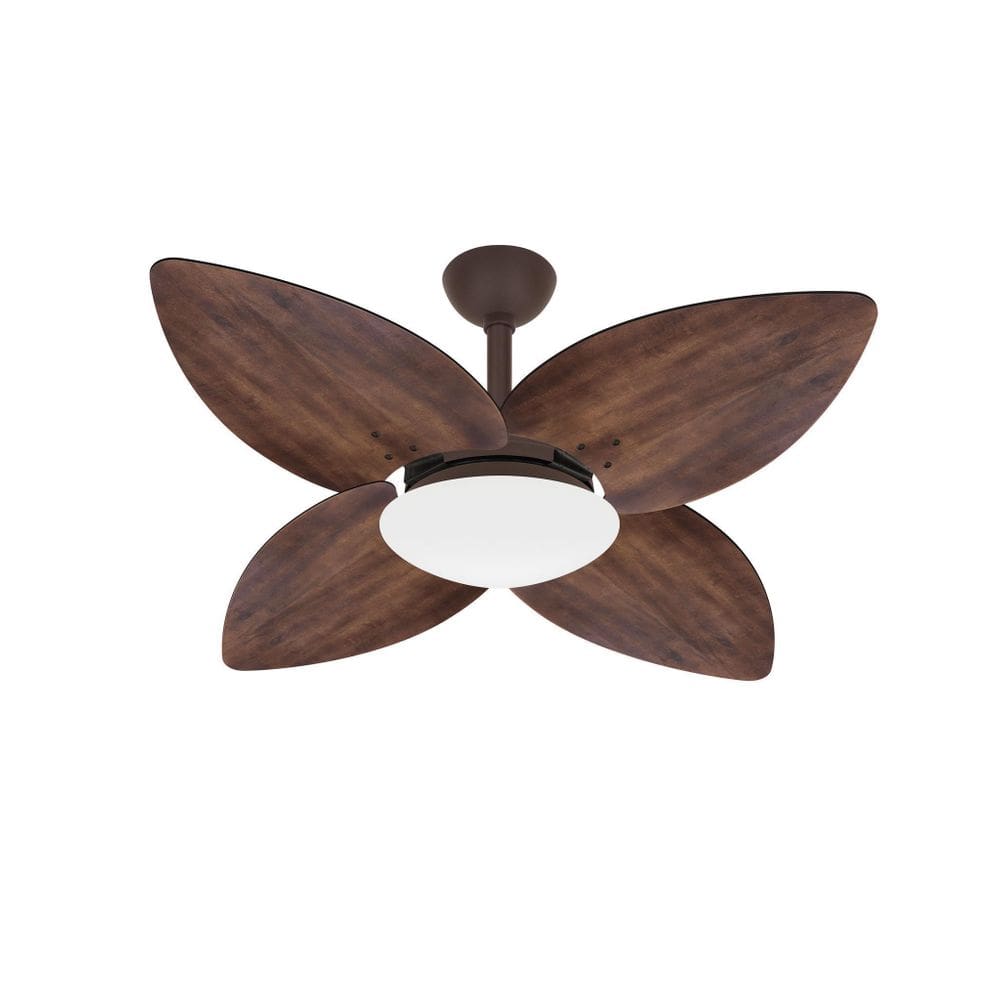 Ventilador Teto Winds Potente Sala 4 Pás Imbuia Ventax 110V