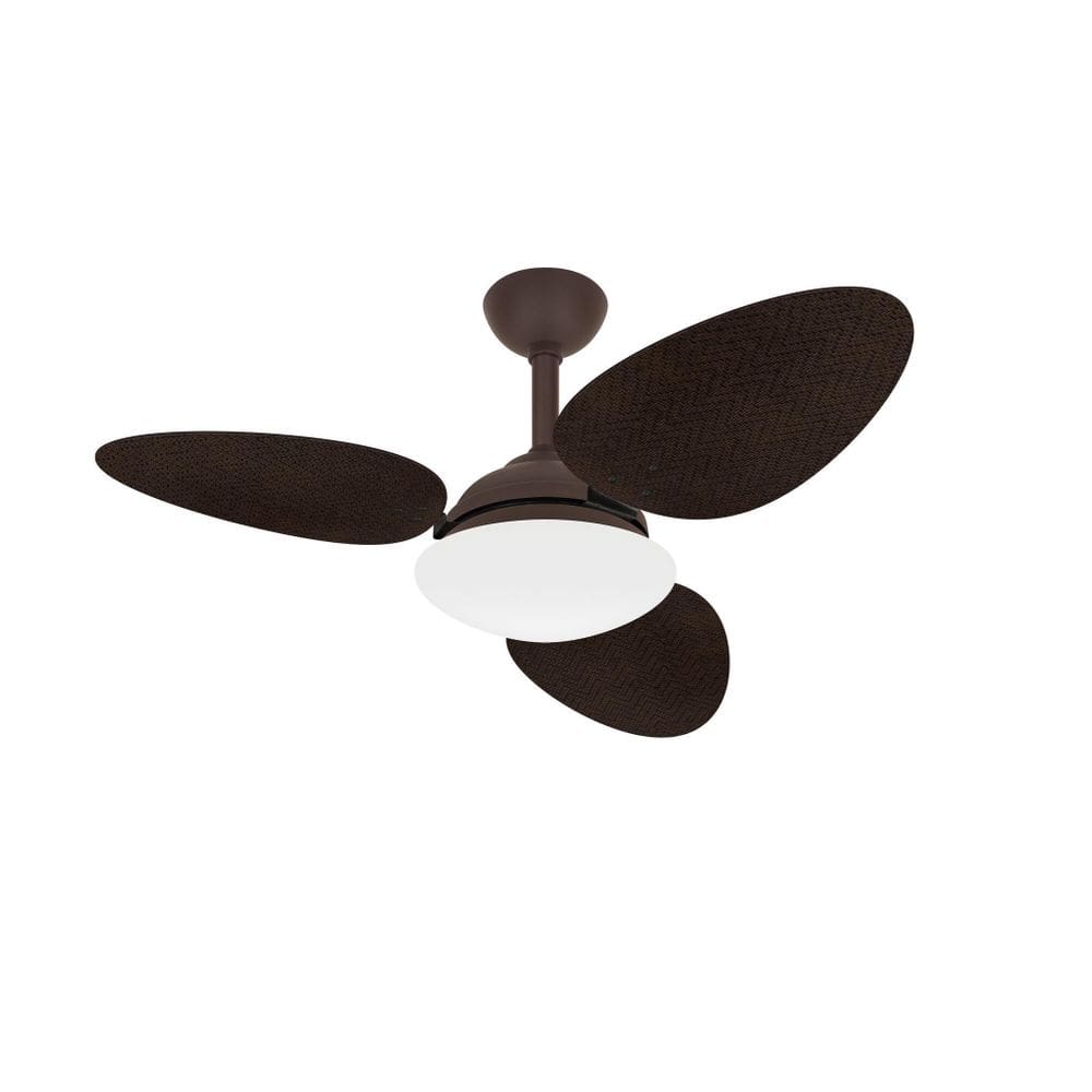 Ventilador De Teto Econômico Trevo 3 Pás Palha Ventax 110V