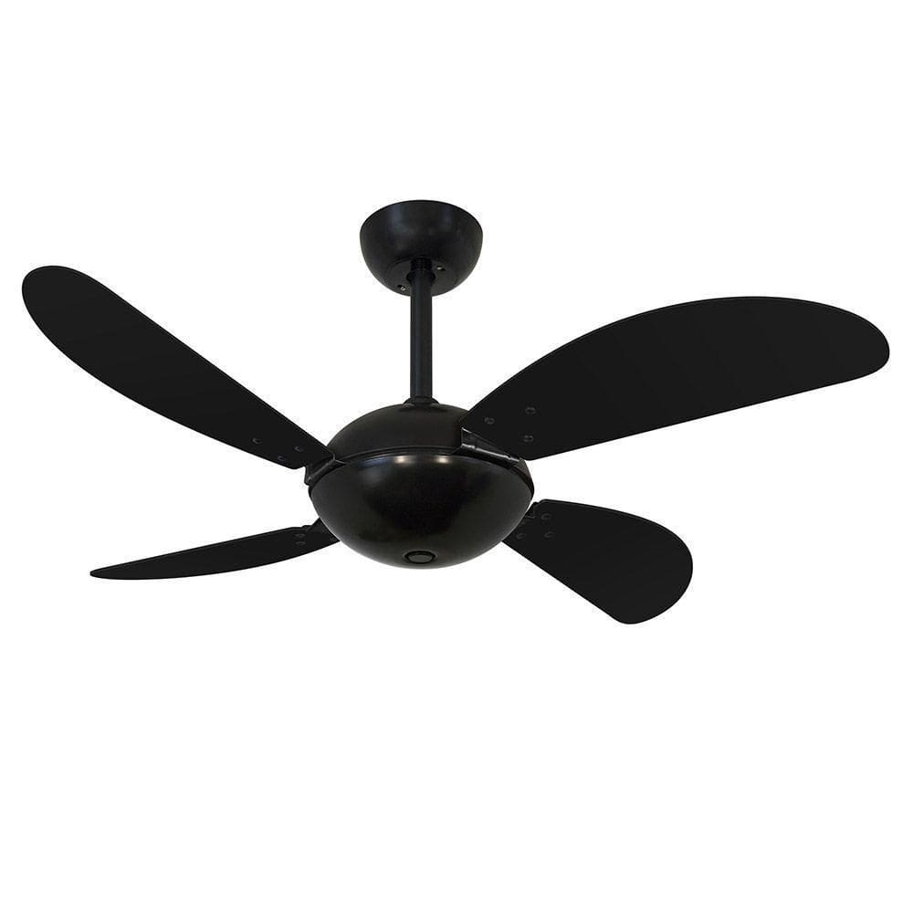 Ventilador De Teto Volare Nero Preto Fly 4 Pás 110V