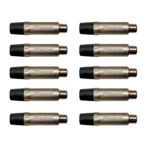 Kit Plug Rca Femea Nickel Plt Wc 1222 Fl Bk Ni 10Un Wirec