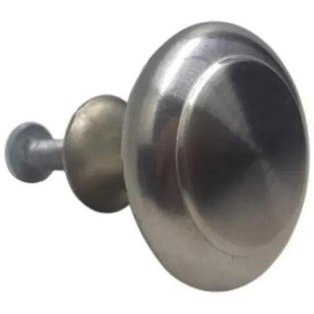 10 Puxador Decorativo Para Moveis Botão Inox Escovado 23Mm