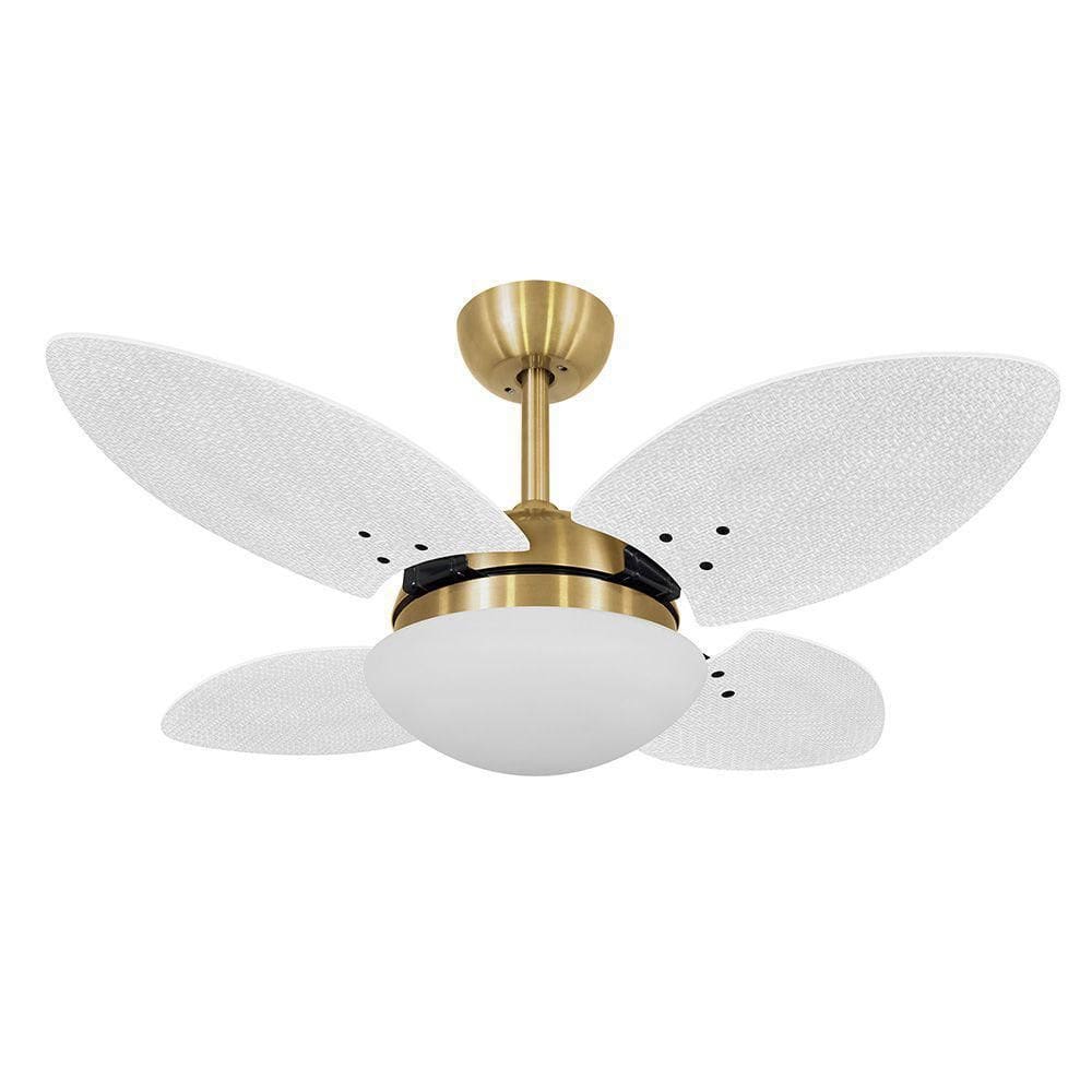 Ventilador Teto Volare Vd28 Mini Dourado 4Pás 220V