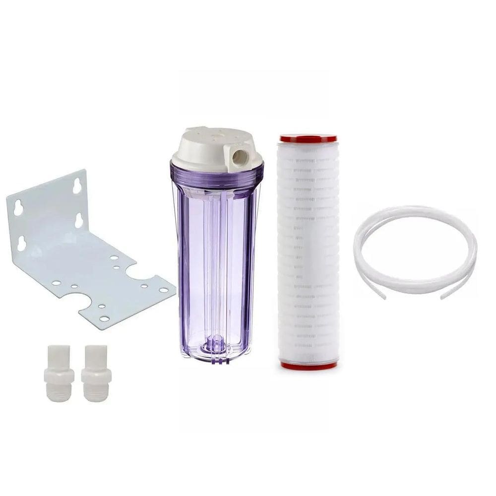 Carcaça Transparente 10 Refil Plissado Absoluto 0,22 Micra