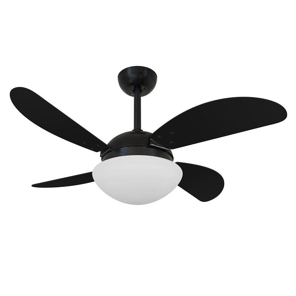 Ventilador D Teto Volare Nero Preto Vd42 4 Pás 110V