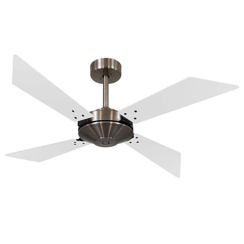 Ventilador De Teto Volare Bronze 4 Pás Branco 220V