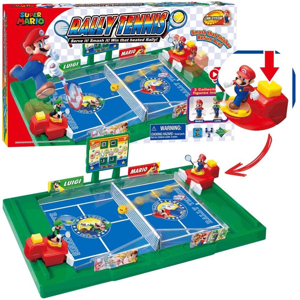 Super Mário Jogo De Mesa Rally Mário E Luigi Tennis Aces