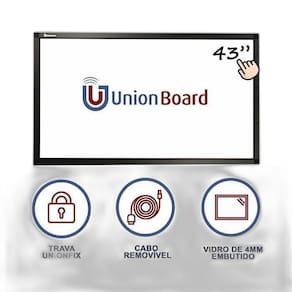 Moldura Interativa Digital Eletronica Tela Unionboard 43 Pol