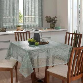 Toalha De Mesa Interlar Renda 100% Poliéster Quadrada Color 150m X 150m 4 Lugares Pistache