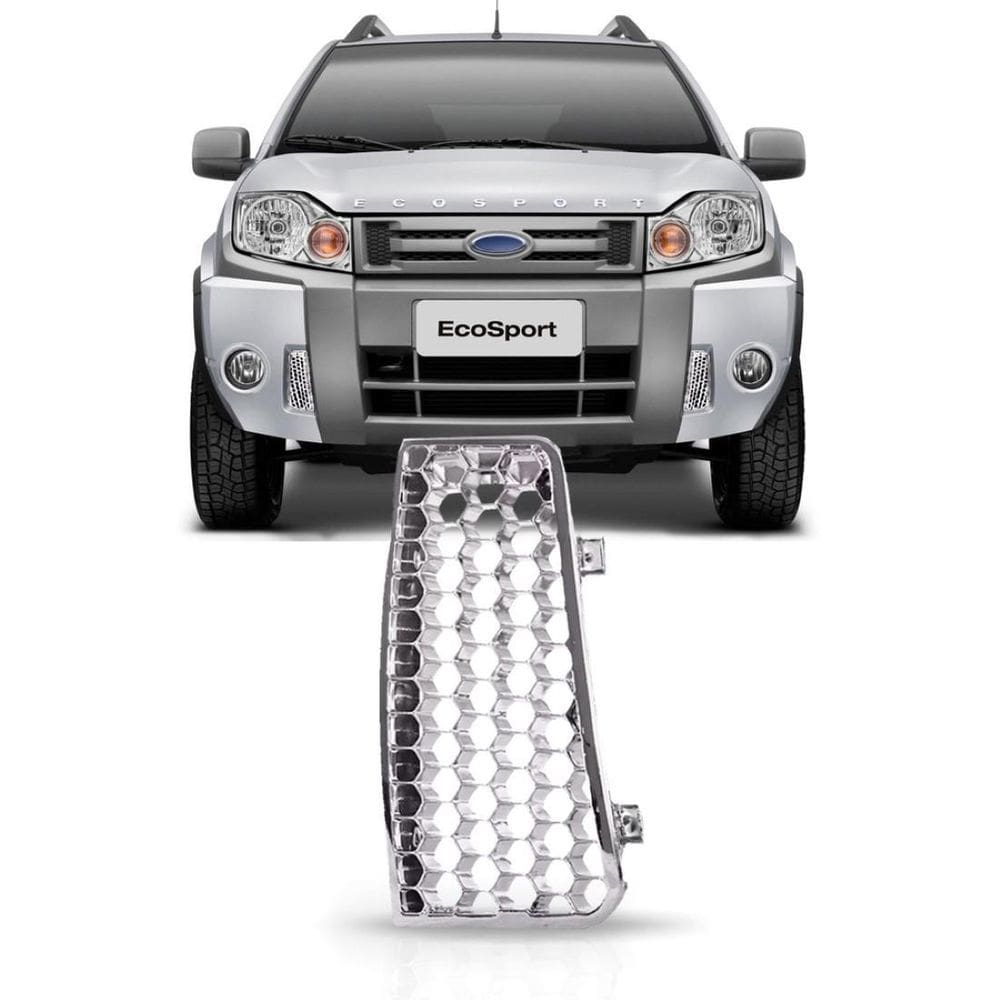 Grade Cromada Ford Ecosport 2008-2012 Modelo Colmeia