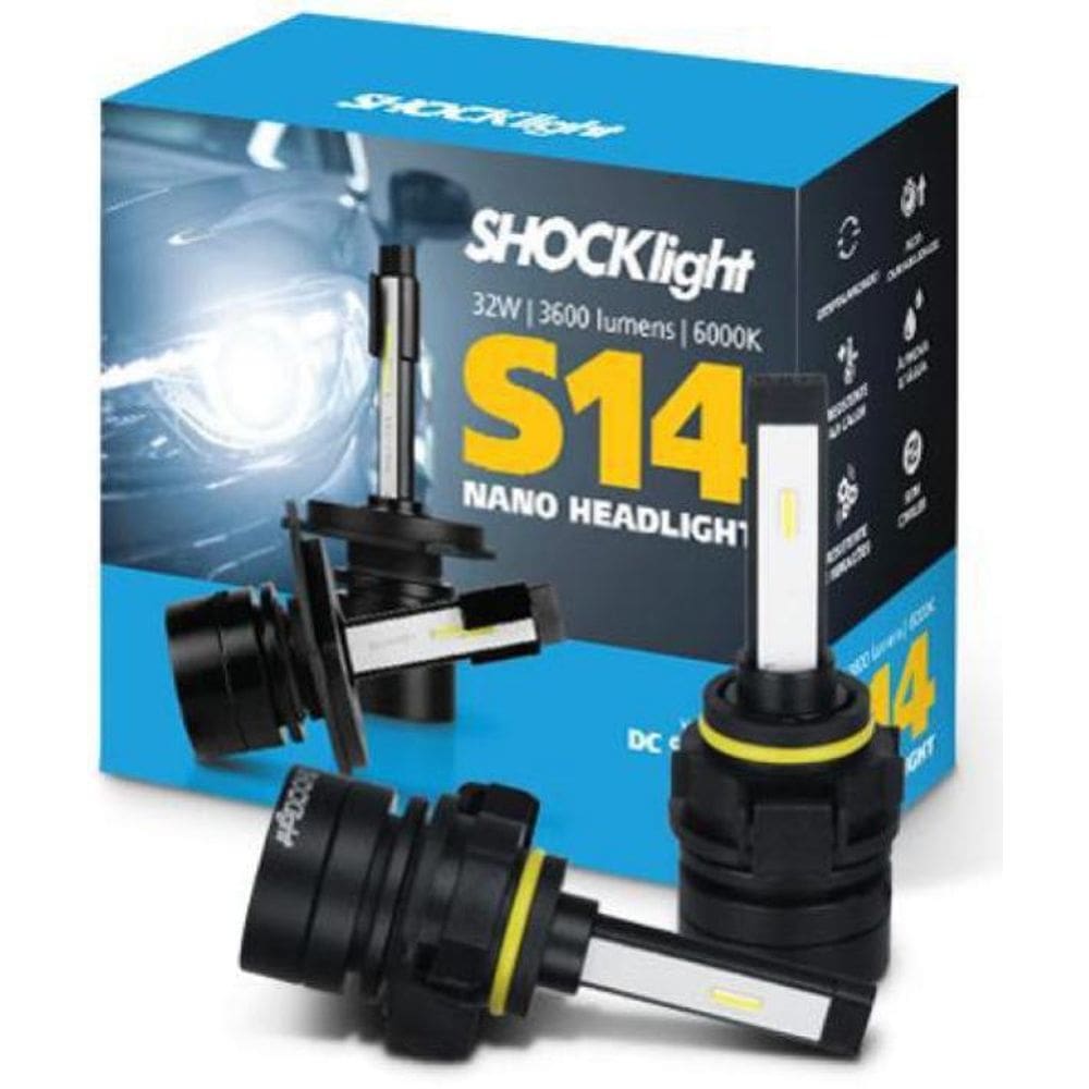 Kit Lâmpada Super Led Nano Headlight H16, 6000K, 3600 Lm