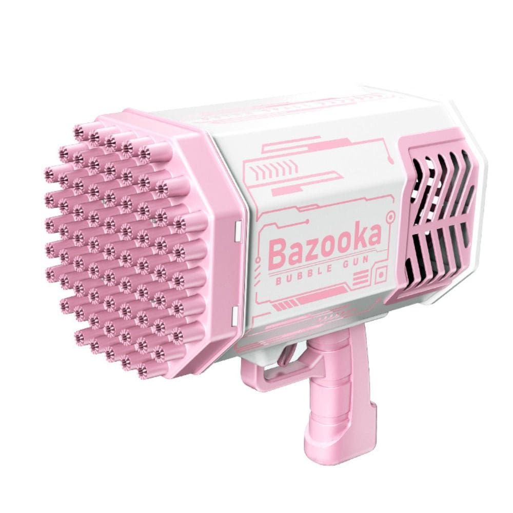 Máquina de bolhas em forma de bazuca com 69 furos e 50 bolhas de líquido