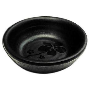 Molheira De Melamina Japonesa Redonda Black Kanpai 7Cm De Ø