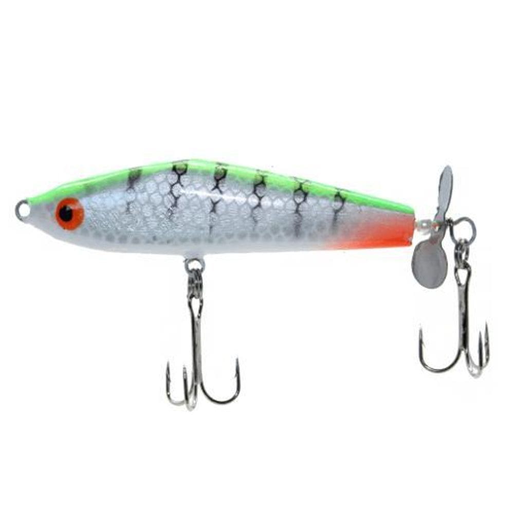 Isca Artificial Pesca Superficie Madeira Helice Tucunare 8Cm