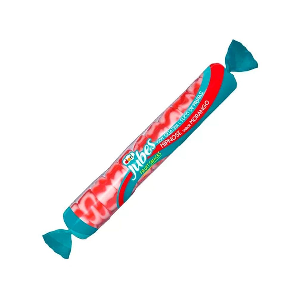 Bala de Goma Dori Jubes Fruit Hipnose Sabor Morango 48g