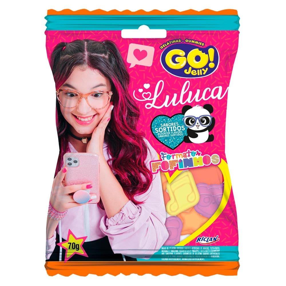 Balas de Gelatina Go! Jelly Luluca 70g