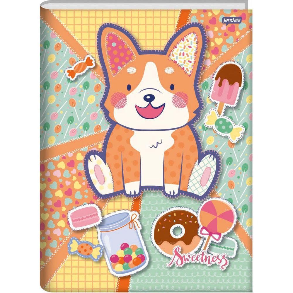 Caderno 01X1 Capa Dura 2021 Sweetness 80 Folhas Pacote 04Un