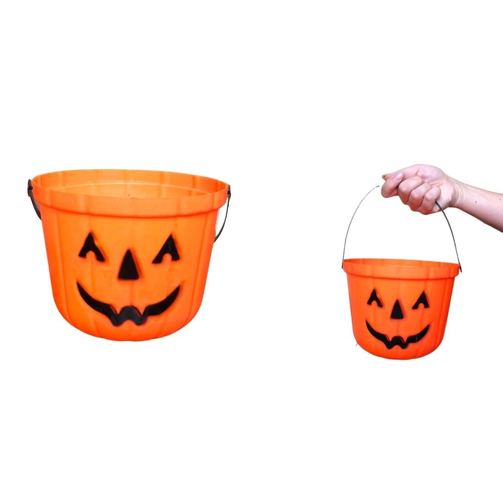 Caldeirão Abobora Grande Decoração Festa Halloween Kit 3Un
