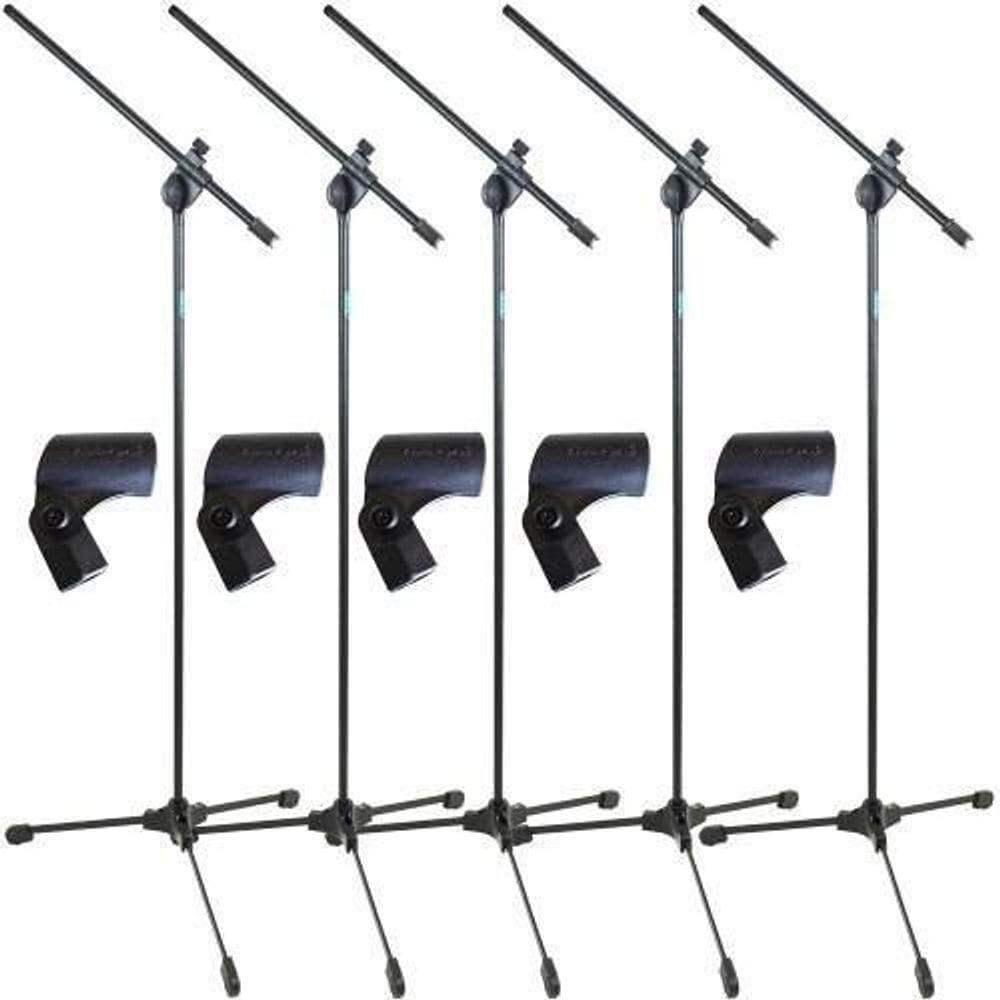 Pedestal Microfone Ask Tpl Suporte Kit C/5 Pçs + Cachimbos