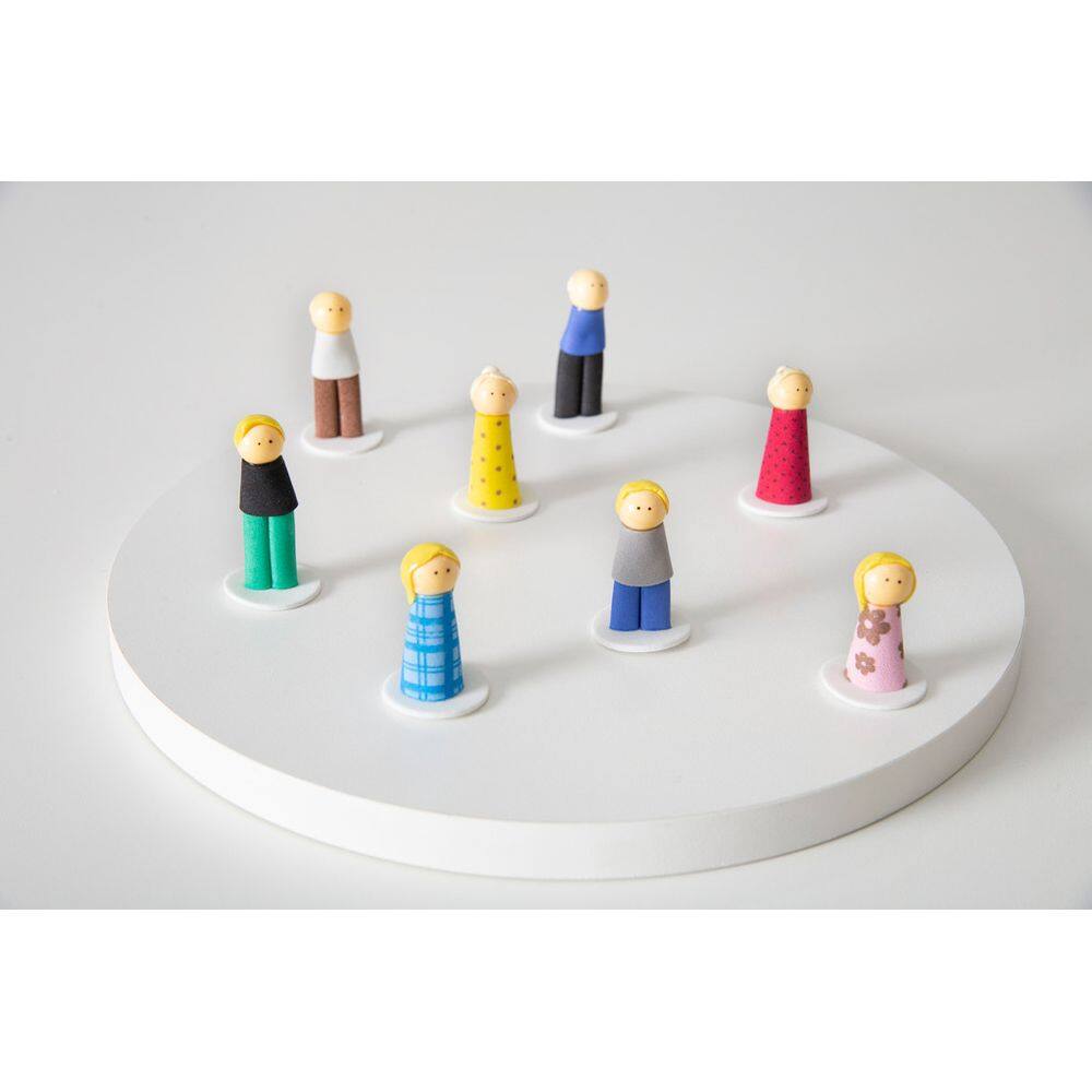 Kit Bonecos Família Sistêmica Básico - Constelação Familiar na Água - Bonecos para Constelação Familiar