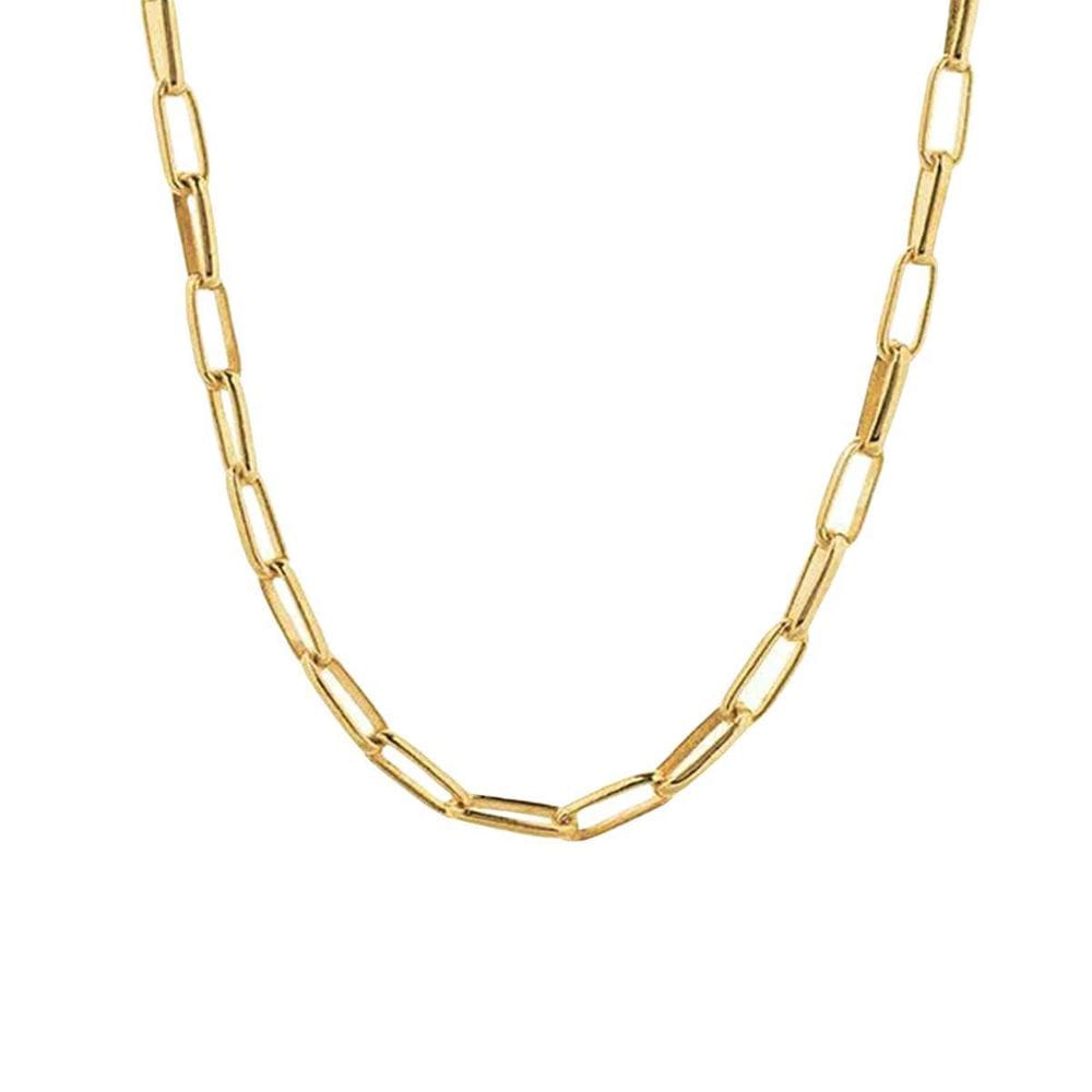 Cordão Corrente Cartier 5Mm 55Cm Banhado A Ouro 18K