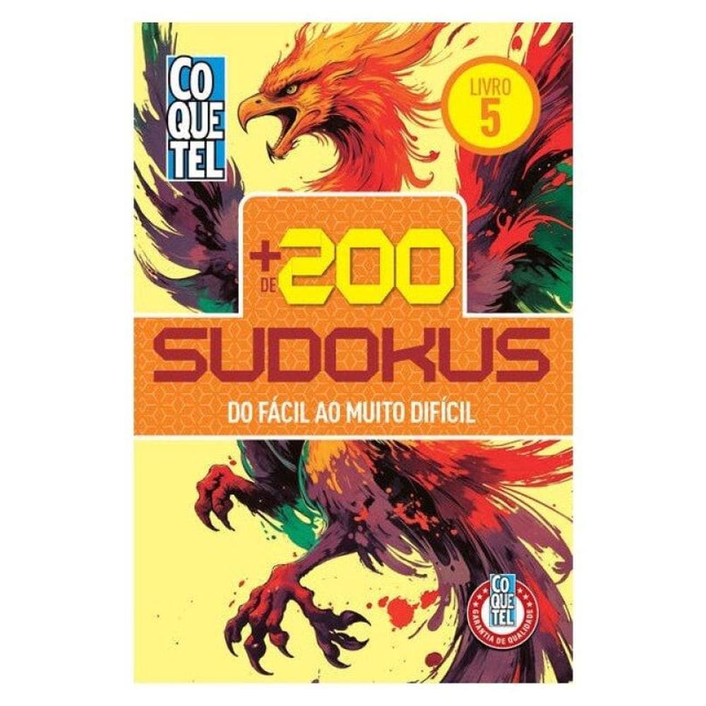 Livro Coquetel + De 200 Sudokus - Vol. 5