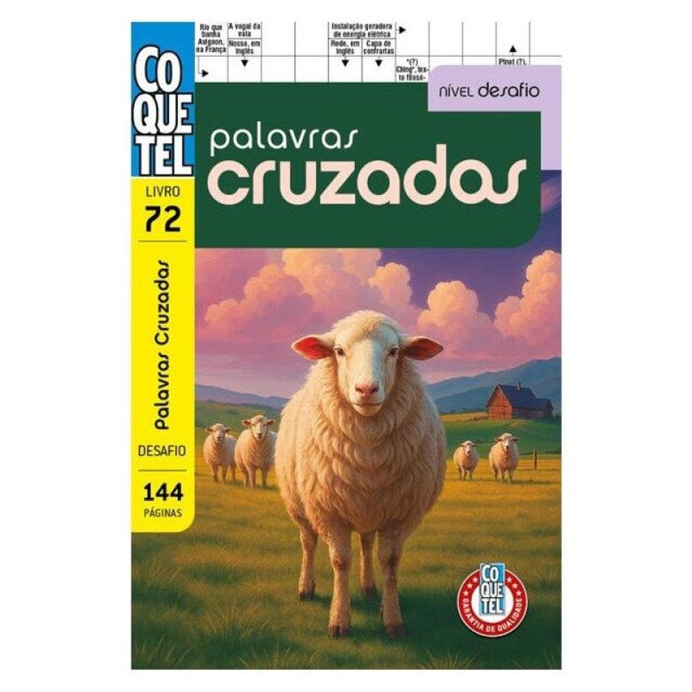 Livro Coquetel Palavras-Cruzadas Desafio 72