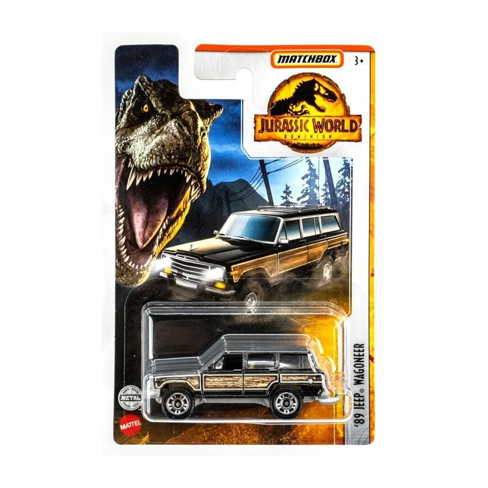 Carrinho Hot Wheels Matchbox 89 Jeep Wagoneer Jurassic World