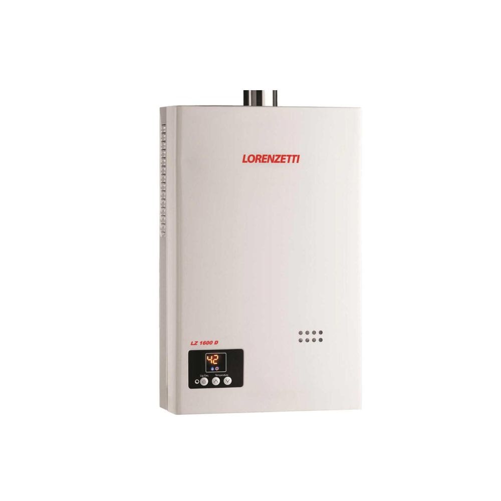Aquecedor A Gás GN Lorenzetti Vazão 15L Branco Lz1600D