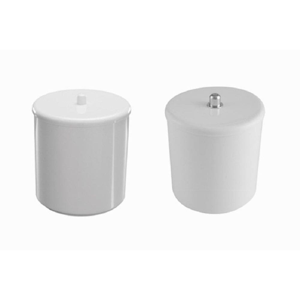 Lixeira Cesto Multiuso Astra Com Tampa 6L Branco Com Cromado