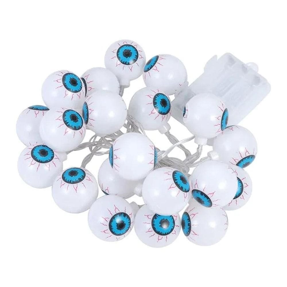 Pisca Pisca Olhos Zumbi Led Colorido 1,80M Halloween Ydh