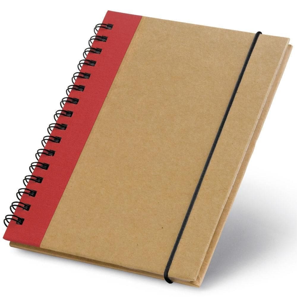 Caderneta 10X14Cm 60 Folhas Sem Pauta Prep Topget - Vermelho