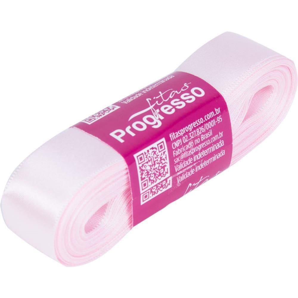 Fita De Cetim 22Mm 10M. Rosa Claro 206