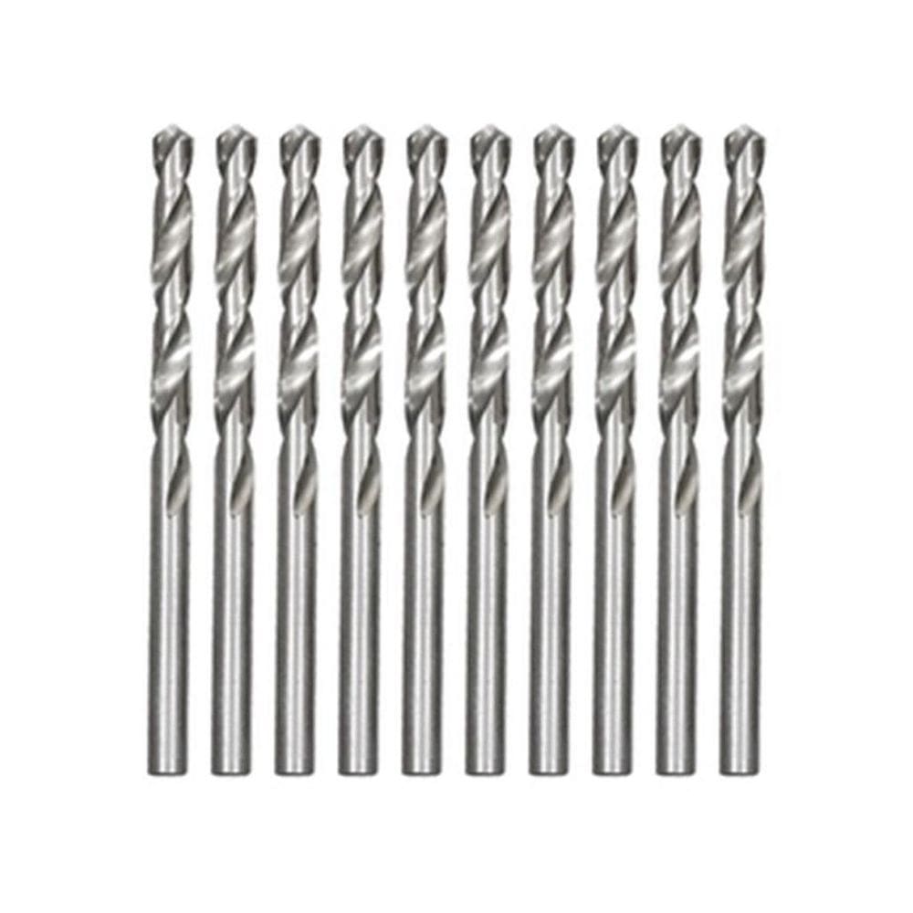 Kit 10 Brocas De Aço Rápido Hss 6 Mm Para Metais Fertak 1246