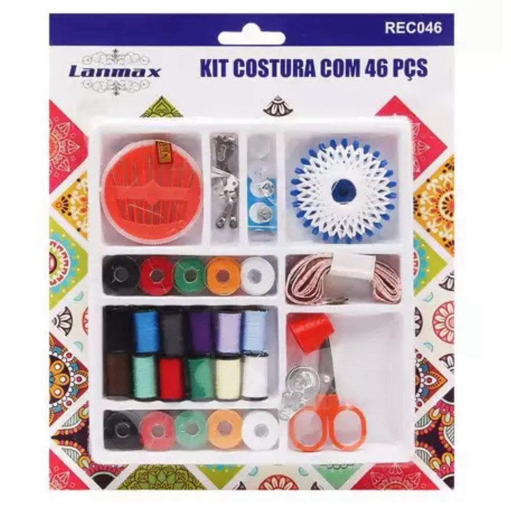 Kit De Costura Para Reparos 46 Pçs Super Pratico