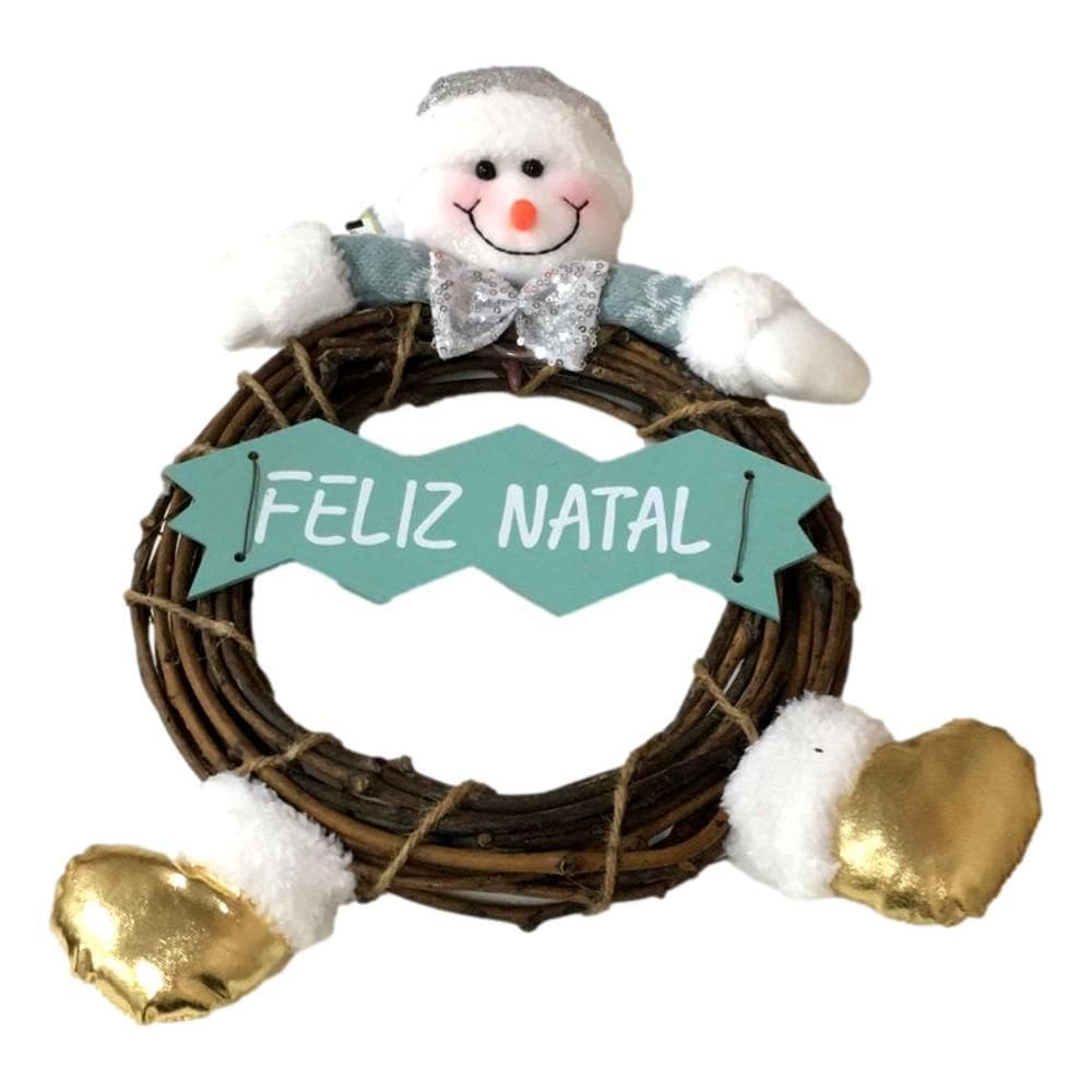 Boneco Guirlanda Feliz Natal Zein 7899658379513 Madeira
