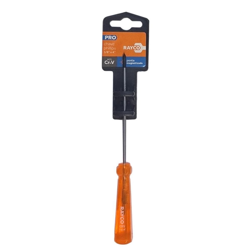 Chave Phillips Ph0 1/8 X 4Pol. Aço Cromo Vanádio Imantada