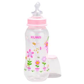 Mamadeira Kuka Natural Color Rosa 250Ml Bico Universal- 1542