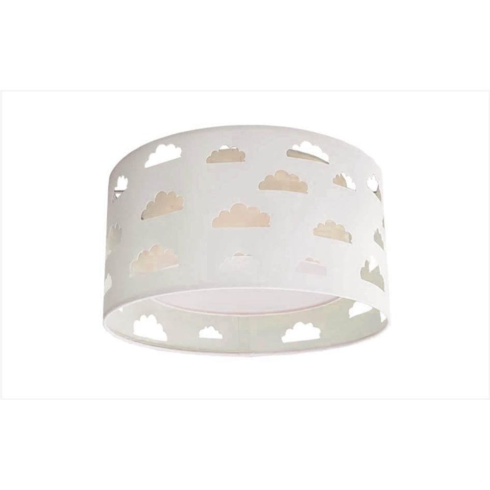 Luminária Infantil Plafon Nuvens Duplo Cáqui 30X16