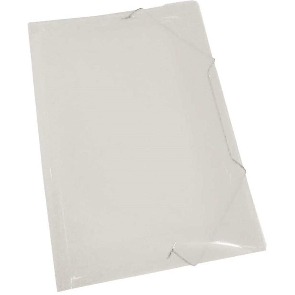 Pasta Aba Elastica Plastica Oficio Cristal V.M.P. Pct/10