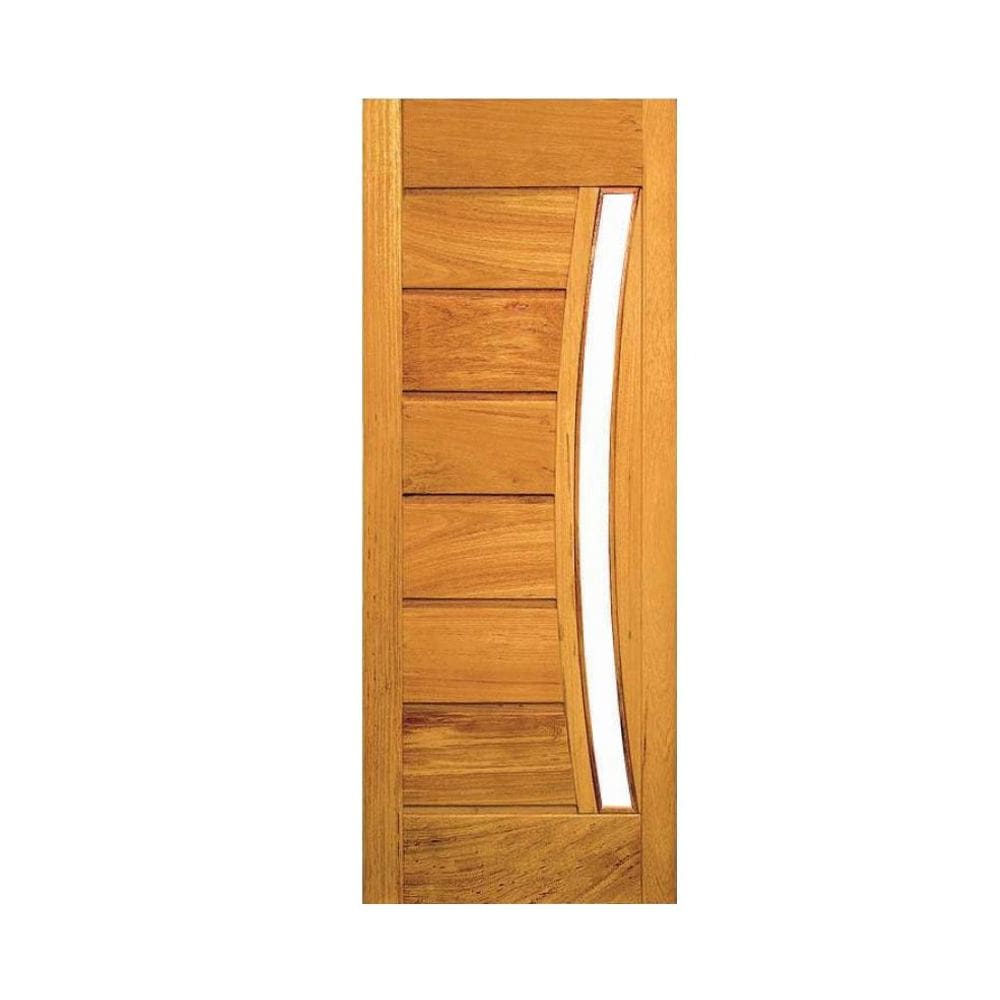 Porta Pavuna com Visor - Madeira Maciça - Angelim