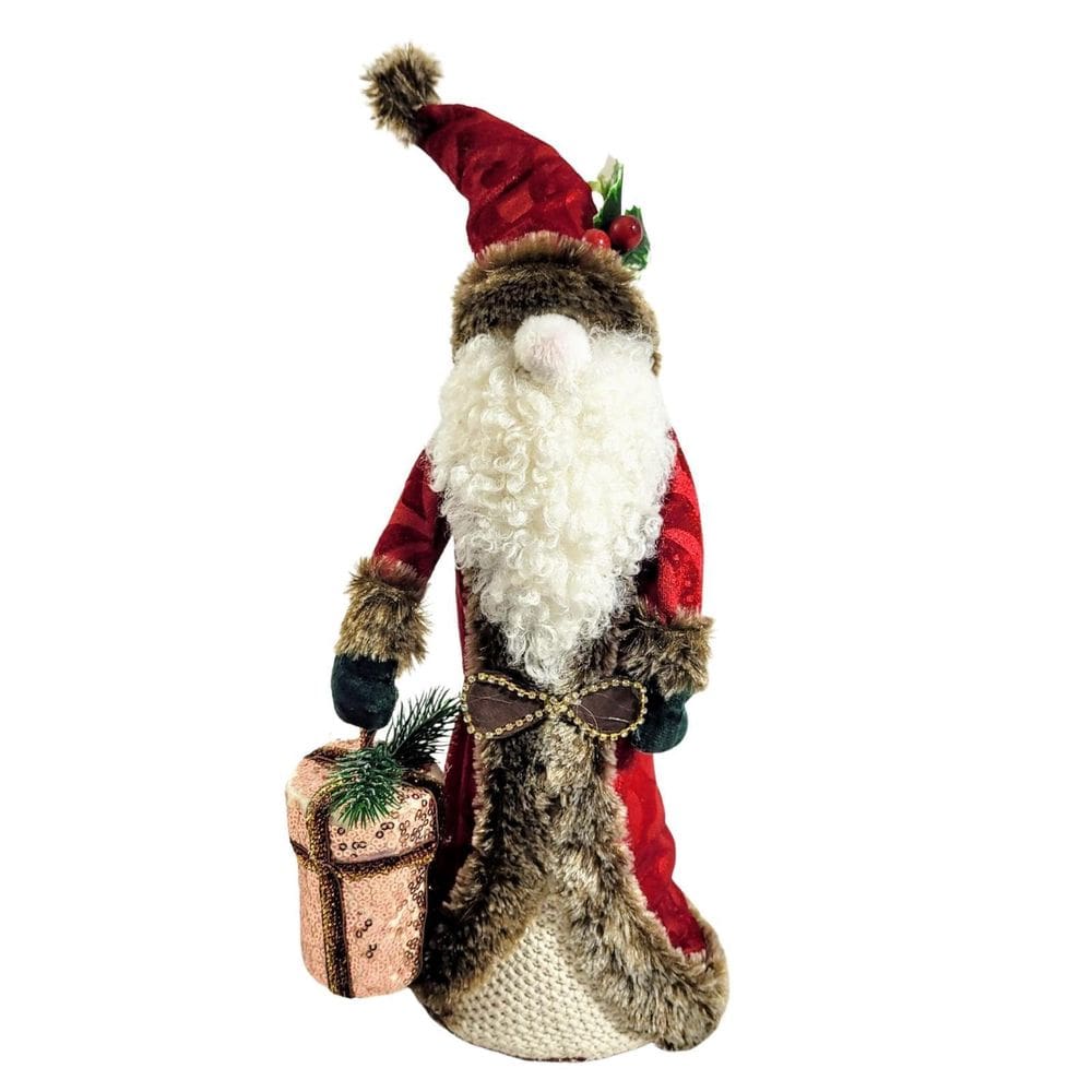 Santa Claus Vermelho Papai Noel 38X17X14Cm Enfeite De Natal