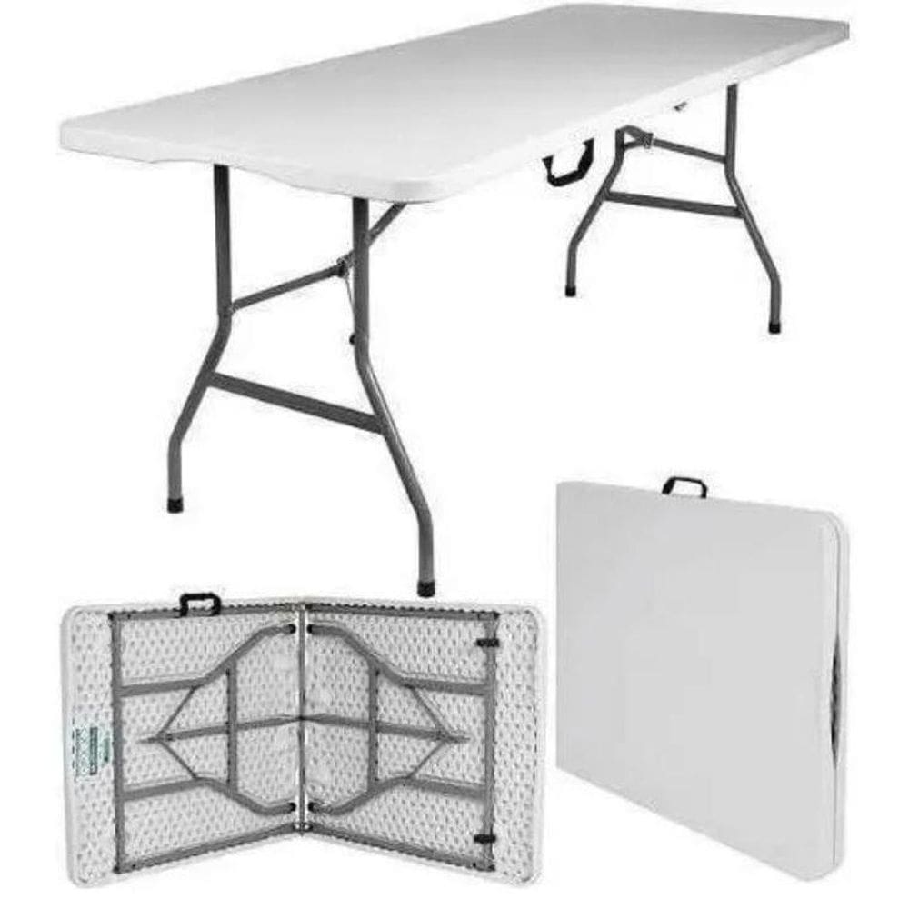 Mesa Maleta Vghome Branca Dobrável 1,80M