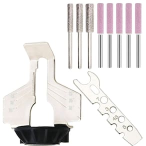 Kit Afiar Corrente Moto Serra 10 Peças Para Micro Retíficas