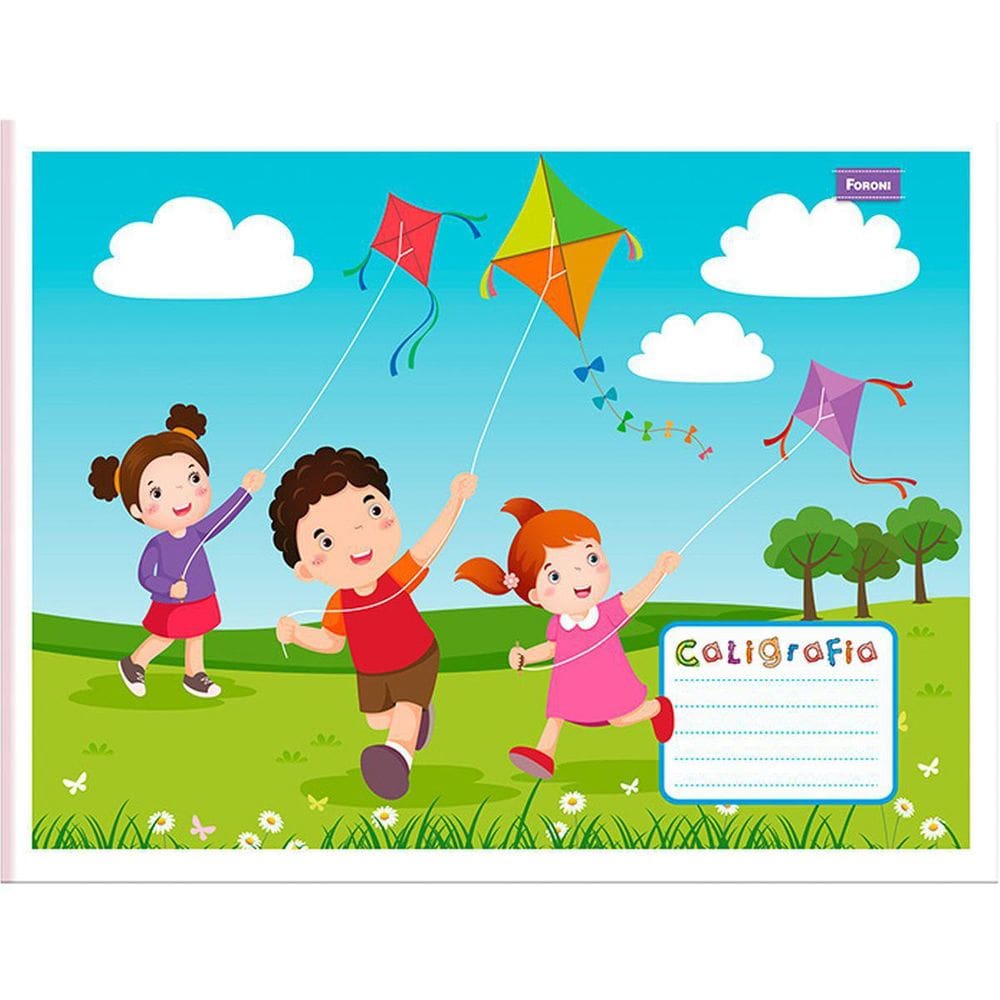 Caderno Foroni Caligrafia Brochura 40 Folhas Capa Dura