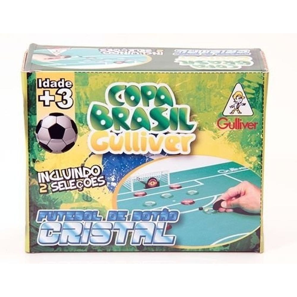 Futebol De Botão Cristal Gulliver 2 Times Brasil x Argentina