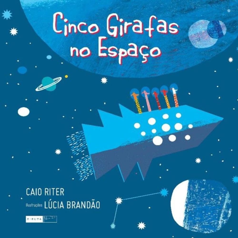 Cinco girafas no espaço