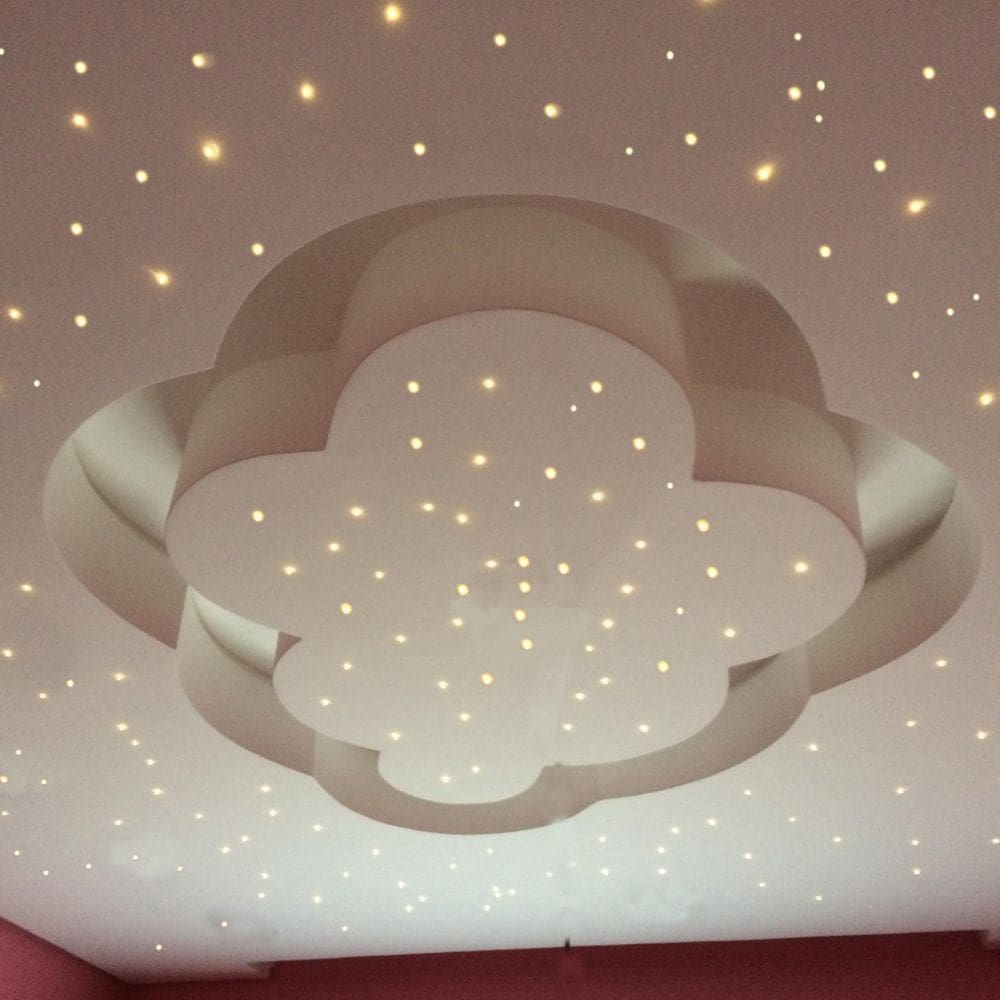Kit Noite Estrelada Fibra Ótica Iluminação 300 Rgb Estrelado